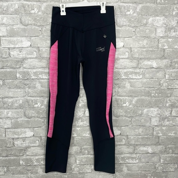 Better Bodie Soto Black Leggings with Pink Panels - Picture 1 of 6